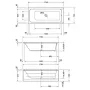 Ванна акрилова DURAVIT D-CODE 700099000000000, 170х75