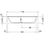 Ванна акрилова DURAVIT DURASTYLE 700231000000000, 170х75