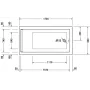 Ванна акрилова DURAVIT STARCK 700337000000000, 170х90
