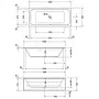 Ванна акрилова DURAVIT D-CODE 700101000000000, 180х80