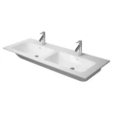 Умивальник накладний подвійний DURAVIT ME BY STARCK 2336130060, 130 мм без отворів під змішувач