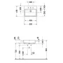 Умивальник накладний DURAVIT VERO AIR 0382550060, 55Х47