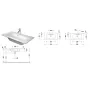 Умивальник накладний DURAVIT ME BY STARCK 2342830000, 83х40