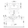 Умивальник накладний DURAVIT ME BY STARCK 2336830000, 83х49 з отвором під змішувач