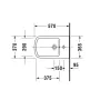 Біде підлогове DURAVIT DURASTYLE 2284100000, 570x370