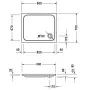 Піддон DURAVIT D-CODE 720104000000000, 90х75