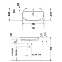Умивальник на стільницю DURAVIT LUV 0379500000, 50х40