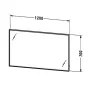 Дзеркало з підсвічуванням DURAVIT L-CUBE LC7383018180000, 1200х700х67 мм, рама