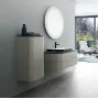Тумбочка під умивальник DURAVIT HAPPY D.2 PLUS HP497109292, для підвісної консолі 1000х500 мм, кам'яно-сіра, сірий
