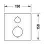 Термостат для ванної прихованого монтажу DURAVIT C.1 C15200013010
