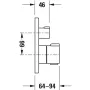 Термостат для ванної прихованого монтажу DURAVIT C.1 C15200013010