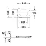 Кришка для унітазу DURAVIT D-CODE 0067390000
