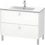Тумба підлогова DURAVIT BRIOSO BR440301018, 1020x479 хромовані ручки, білий матовий