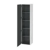 Шафка L-Cube DURAVIT L-CUBE LC1180L4343, зі скляними поличками 40х176 см, петлі зліва, білий матовий