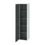 Шафка L-Cube DURAVIT L-CUBE LC1180L4343, зі скляними поличками 40х176 см, петлі зліва, білий матовий