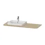 Стільниця для умивальника DURAVIT HAPPY D.2 PLUS HP031KL7171, 130 см чаша ліворуч, дуб середземноморський, деревина