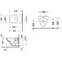 Унітаз підвісний DURAVIT D-CODE 25700900002, Безободковий