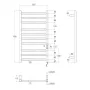 Сушарка для рушників електрична IMPRESE i-HEAT 500x900 IHS509010122, біла