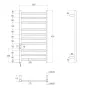 Сушарка для рушників електрична IMPRESE i-HEAT 500x900 IHS509110122, біла