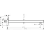 Кронштейн верхнього душу HANSGROHE 27694000