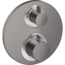 Термостат для душу HANSGROHE ECOSTAT S 15758340, чорний матовий хром