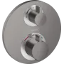 Термостат для душу HANSGROHE ECOSTAT S 15758340, чорний матовий хром