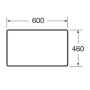 Стільниця для ванної кімнати ROCA VICTORIA BASIC A857502155, дуб