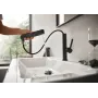 Змішувач для умивальника HANSGROHE FINORIS 76063670, чорний