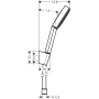 Гарнітур душовий HANSGROHE PULSIFY SELECT 24301670, чорний