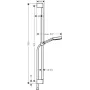 Гарнітур душовий HANSGROHE PULSIFY SELECT 24170670, чорний