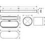 Набір аксесуарів HANSGROHE WALLSTORIS 27968700, білий