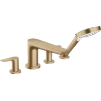 Змішувач для ванни на 4 отвори HANSGROHE TALIS E 71748140, бронза сатин