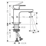 Змішувач для умивальника HANSGROHE VERNIS SHAPE 71561000