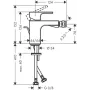 Змішувач для біде HANSGROHE VERNIS SHAPE 71211670, чорний