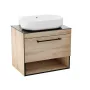 Тумба з умивальником IMPRESE BLACK EDGE f32117OK, дуб