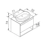 Тумба з умивальником IMPRESE BLACK EDGE f32117OK, дуб