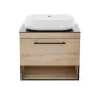 Тумба з умивальником IMPRESE BLACK EDGE f32117OK, дуб