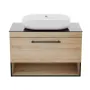 Тумба з умивальником IMPRESE BLACK EDGE f32119OK, дуб