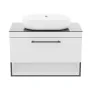 Тумба з умивальником IMPRESE BLACK EDGE f32119W, білий