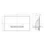 Змивна клавіша VILLEROY & BOCH VICONNECT 92218061, хром