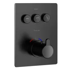 Змішувач прихованого монтажу з термостатом IMPRESE SMART CLICK ZMK101901236, чорний