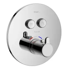 Змішувач прихованого монтажу з термостатом IMPRESE SMART CLICK ZMK101901237, хром