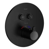 Змішувач прихованого монтажу з термостатом IMPRESE SMART CLICK ZMK101901238, чорний
