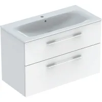 Тумба з умивальником 100 см GEBERIT SELNOVA SQUARE 501.244.00.1, білий