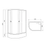Душова кабіна RJ LUX 120RZ100LiniaR