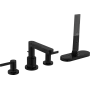 Змішувач на борт ванни HANSGROHE FINORIS 76444670, чорний матовий