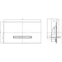 Клавіша змиву VILLEROY & BOCH VICONNECT INSTALLATION SYSTEMS 922169AN, E300, чорний матовий