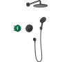 Душова система з термостатом HANSGROHE RAINDANCE S 27959670, чорний матовий