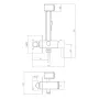 Гігієнічний душ зі змішувачем VOLLE SISTEMA 1582.160101, хром