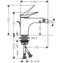 Змішувач для біде HANSGROHE VIVENIS 75200700, білий матовий